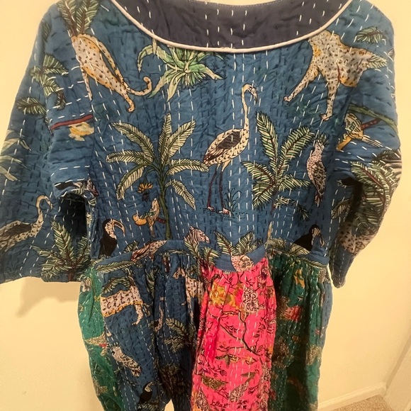 KANTHA DRESS MADE IN INDIA S/M - Picture 5 of 5